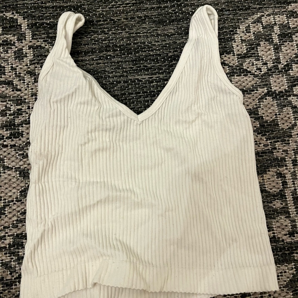 white tank top